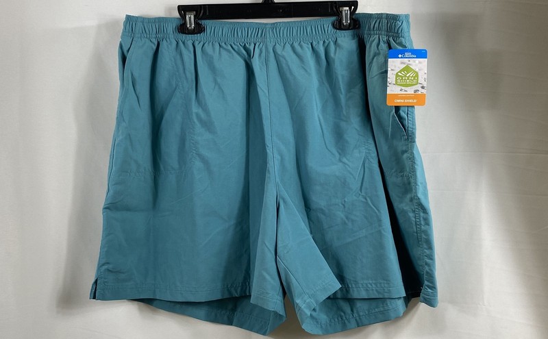 Columbia Women's Sandy River II Green Omni-Shield Shorts Sz 2X 6" Inseam NWT