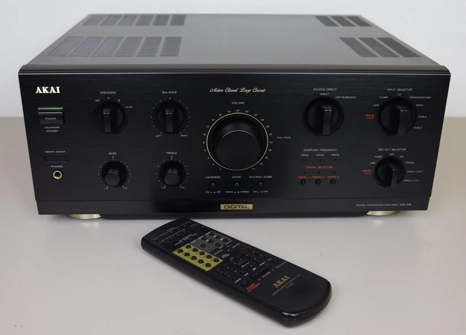 AKAI AM 69 VOLLVERSTÄRKER STEREO VOLL FUNKTIONSFÄHIG DAC PHONO MM/MC TOP ZUSTAND - Bild 3 von 4
