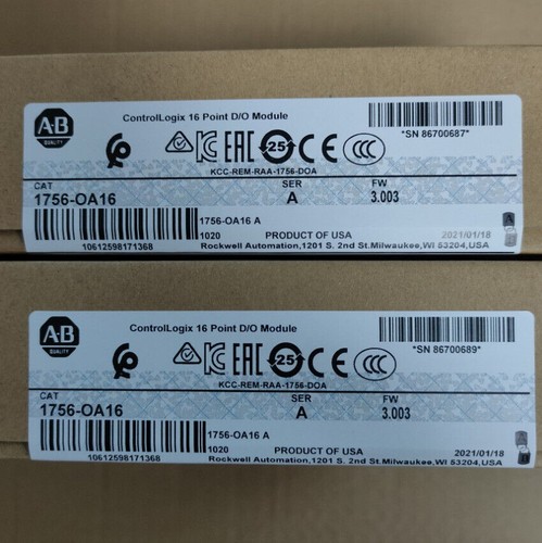 New Factory Sealed AB 1756-OA16 /A ControlLogix 16 Point D/O Module 1756OA16 - Picture 3 of 6