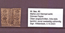 Briefmarke Altdeutschland (Braunschweig)        MiNr. 9 a x # 8 gepr&uuml;ft Abart