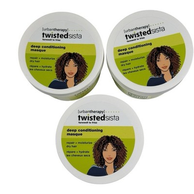 Urban Therapy Twisted Sista Deep Conditioning Masque(3) -  10 fl oz ea New HTF
