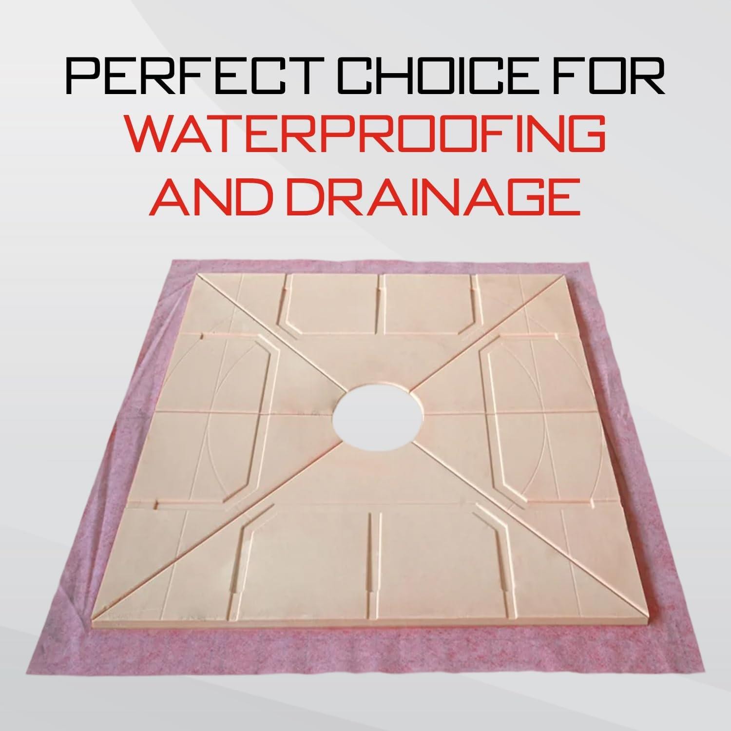 GURU USA Presloped Shower System -PVC/36" x 60"/Without Drain / Center Placement