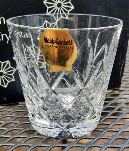 6 Boxed Webb Corbett Fine English Hand Made Crystal Glasses - Picture 2 of 5