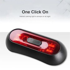 Motorcycle Warning Light Helmet LED Smart Light Night Cycling Safety Signal Univ