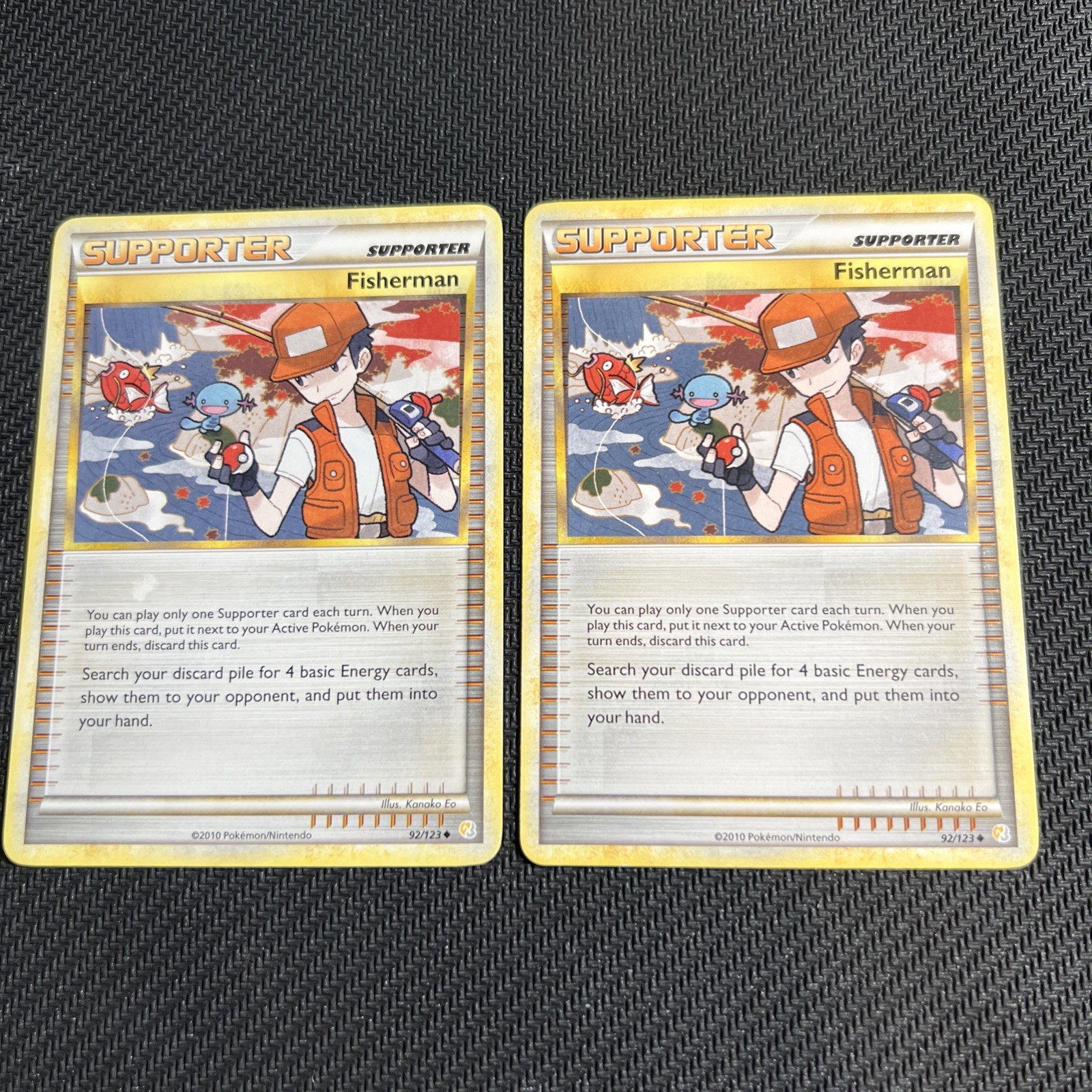 Fisherman 92/123 Heartgold & Soulsilver Base Pokemon Card Trainer Supporter 2