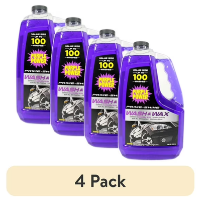 #ad 4 Pack Wash amp; Wax 100 Oz Automotive Cleaner with Carnauba Wax $18.48