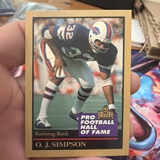 O.J. Simpson Pro Football Hall of Fame card #175 Enor HOF Buffalo Bills