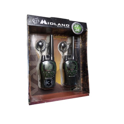 New Midland 34 Mile Walkie-Talkies Cabela's Exclusive 22 Channels GXT991VP1