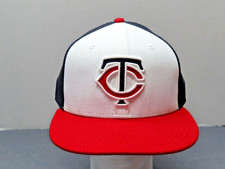 Minnesota Twins New Era Fitted 7 5/8 On Field Hat Cap Red White Blue
