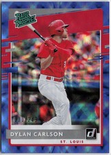 2020 Donruss #RP-10 Dylan Carlson Rated Prospects Blue #/249 RC Rookie