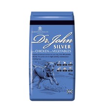 DR JOHN SILVER DRY DOG FOOD 15KG - CHICKEN + VEGETABLES - COMPLETE DOG BISCUITS 1.33 per kilo