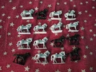 25mm Napoleonic Metal Miniatures 16 Wagon Artillery Horses