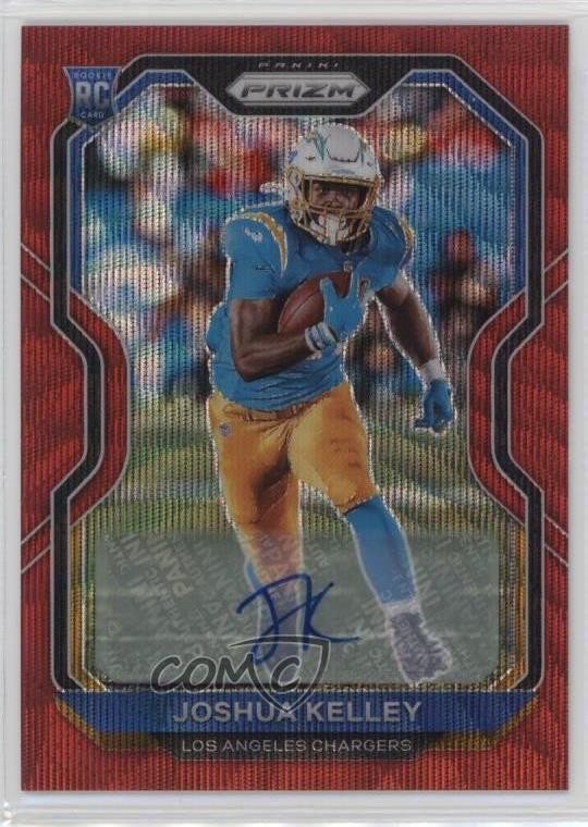 2020 Panini Prizm Red Wave 125/149 Joshua Kelley #326 Rookie Auto RC
