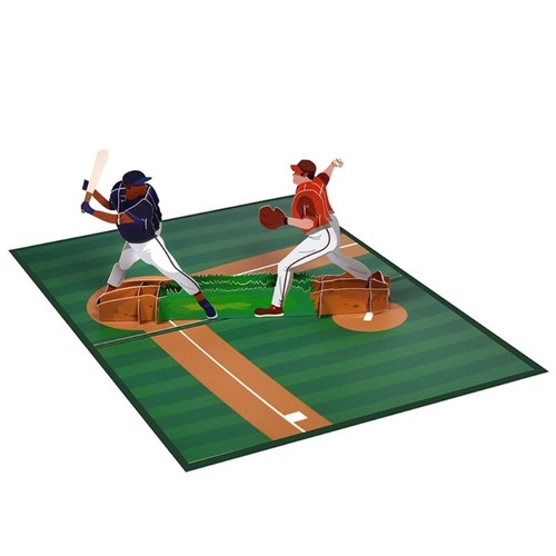3D Baseball Pop-Up Card Fathers Day Card for Dad Husband Grandpa Travel - Picture 5 of 8