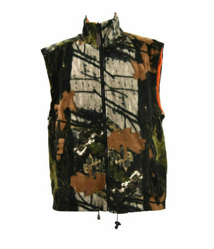 Camo Fleece Vest - Hunting - Reversible 