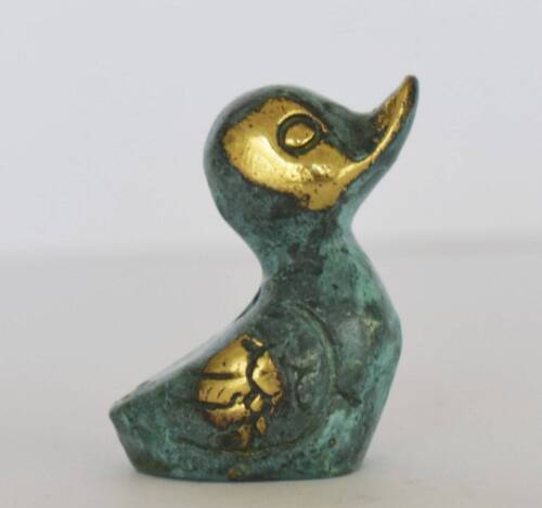 Duck - Symbol of Clarity, Family, Vigilance, Protection - Miniature - Bronze 