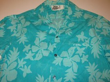 Vintage Hilo Hattie Shirt Large SS Hawaiian Original Aloha Tropical Floral