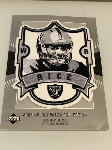 Upper Deck 2003  NFL Patch Collection Souvenir Patch Jerry Rice Raiders