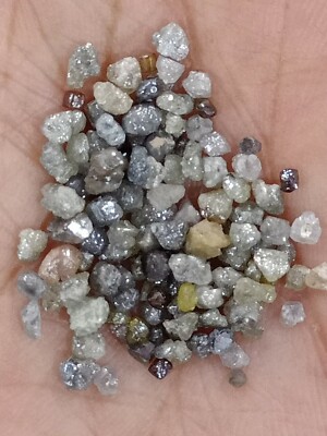 Rough Silver Premium Grade Diamond Lot (60+ Loose) 10.00 Ct
