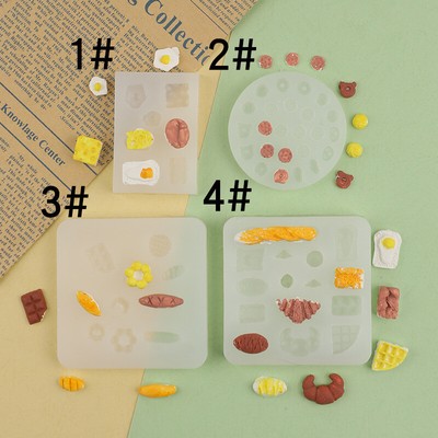 Mini Bread Biscuit Cake Silicone Mould For Clay Resin Food Mold DIY Baking D _cn