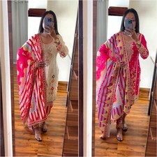 DRESS BOLLYWOOD SUIT PAKISTANI INDIAN WEDDING DHOTI TOP SALWAR KAMEEZ PARTY WEAR