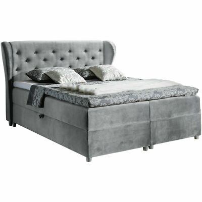 Boxspringbett POSITIVO Hotelbett mit zwei Bettkasten kontinentales Bett Matratze