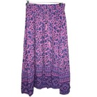 Spell & The Gypsy Journey Midi Skirt Mulberry Size Large Boho Lavender Tassels