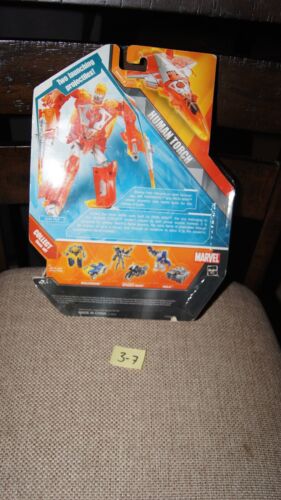 NEW Transformers Marvel Crossover Human Torch Fighter Jet Plane Fantastic Four - Picture 2 of 2