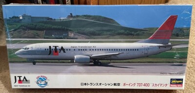 Hasegawa Boeing 737-400 Model Kit 1-200 JTA Sky Manta 1996 10217 Sealed