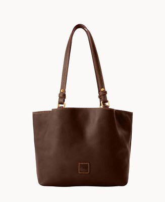 Dooney & Bourke Florentine Small Flynn T'moro Brown Orig $398 in Orig. Packaging