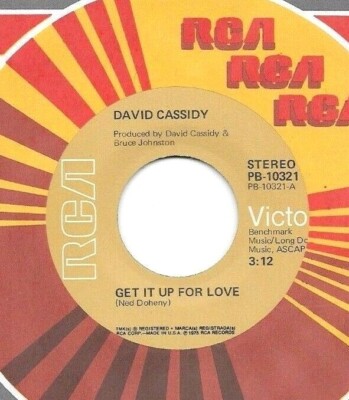 DAVID CASSIDY * 45 * Get It Up For Love * 1975 * VG++/ Near MINT Vinyl * RCA