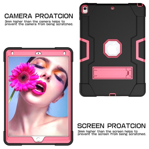 For iPad Air 3 iPad Pro 10.5 Hybrid Rugged Shockproof Armor Bumper Stand Case - Picture 33 of 84