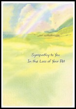 Greeting Card - Bird Rainbow - Loss Of Pet - Sympathy - 0050