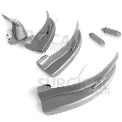 Set Laringoscopio Fibra Ottica Miller Con Luce LED Soffusa - Foto 5