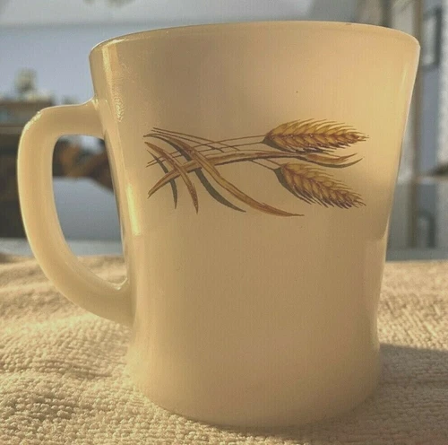 Fire King D-handle Wheat Mug  #1