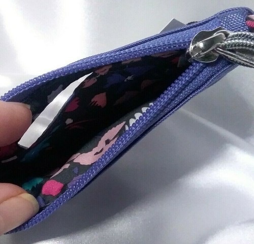 Vera Bradley 4-PC ZIP ID, LANYARD, KEYRING, LOBSTER HOOK in WISTERIA, Purple NWT - Picture 8 of 9