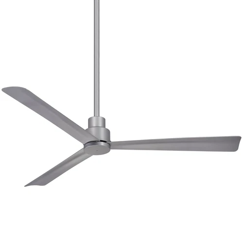 Minka Aire Simple 52" Indoor/Outdoor Ceiling Fan With Remote Control, Silver - Picture 1 of 4