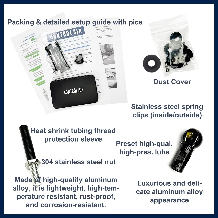 💥for Bentley Mulsanne Adjustable Air Ride Suspension Lowering Links Kit 2010-21 - Image 3 of 3