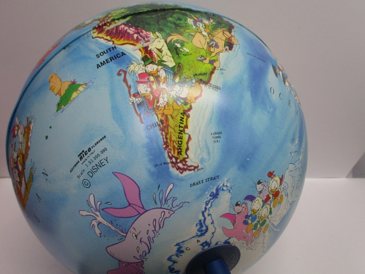NEAT! Walt Disney DONALD DUCK Pictorial GLOBE 10