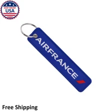 Air France Airline Collectibles Car Keychain Travel Luggage Bag Tag