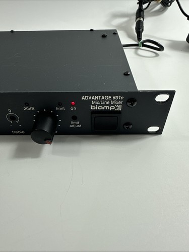 BIAMP ADVANTAGE 601E 6 Channel Mic / Line Mixer Limiter Rack Mount w/adapter - Picture 2 of 13