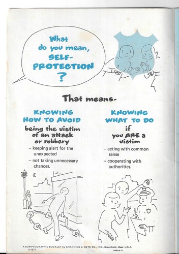1977 THE ABC'S OF SELF-PROTECTION Courtesy of Chessie System Police & Protection - Picture 2 of 6