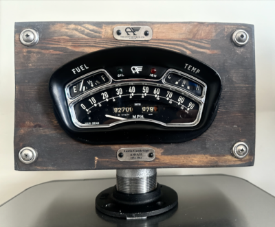 Vintage 1950's Austin A50 Cambridge Speedo Mounted: Unique Art