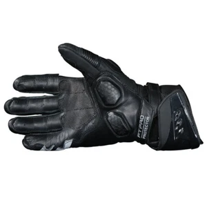 Frank Thomas 05-22 Race Pro Motorcycle Gloves Leather Black Grey