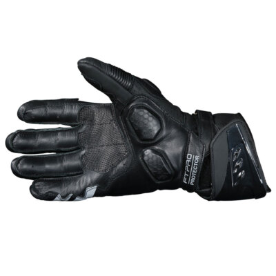 Frank Thomas 05-22 Race Pro Motorcycle Gloves Leather Black Grey UK