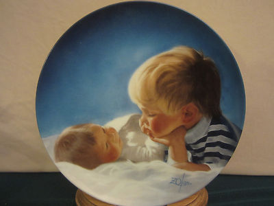BROTHERLY LOVE collector plate DONALD ZOLAN Special Moments #1