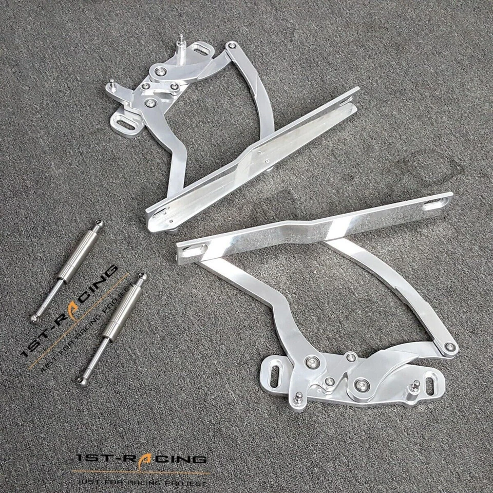 Par de bisagras de capó de aluminio Billet para Chevrolet Camaro Pontiac Firebird 1970-1981 Foto 4 de 4