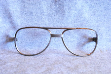 vintage eyeglass frame front pewter aviator producer type 5-1/8