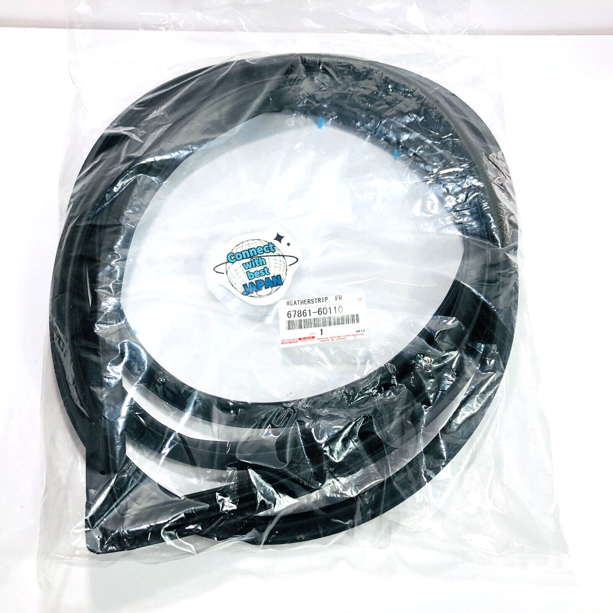 Toyota Genuine WEATHERSTRIP, FRONT DOOR, RH 67861 - 60110 | eBay