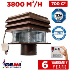 CHIMNEY FAN round flue 20 cm 200 mm FIREPLACE Exhaust fan chimney Prof FLUE FAN
